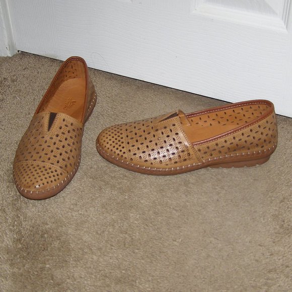 NEW size 8.5 SPRING STEP Oralis Brown Loafers With Box - Picture 2 of 9